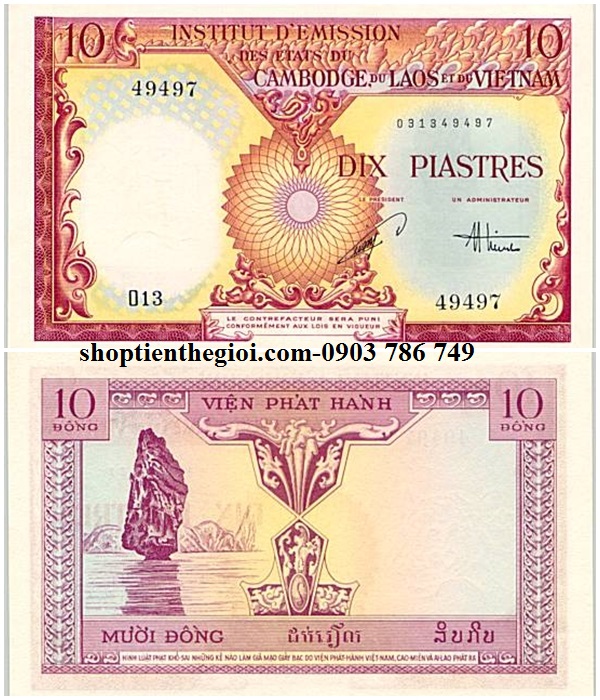 10 đồng piastre 1953 Việt Nam